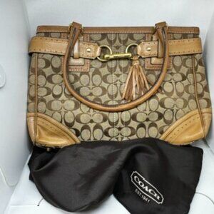 Coach Hampton Signature Satchel